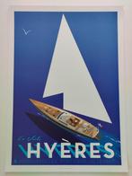 Monsieur Z - Travel Poster HYERE - The Sail  French