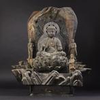 Statue of Medicine Buddha with Lotus Base and Openwork