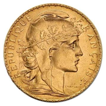 France. 20 Francs 20 Francs Marianne Rooster Gold Coin