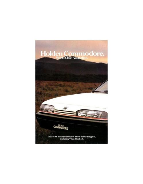 1987 HOLDEN COMMODORE BROCHURE ENGELS, Livres, Autos | Brochures & Magazines, Enlèvement ou Envoi