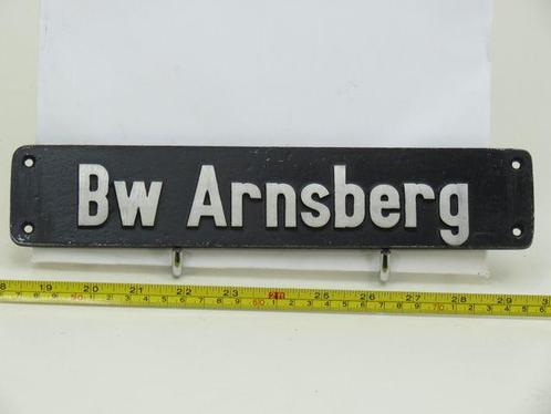 Lokschild BW Arnsberg (Spoorwegen 1:1), Verzamelen, Spoorwegen en Tram, Overige typen, Gebruikt, Ophalen of Verzenden