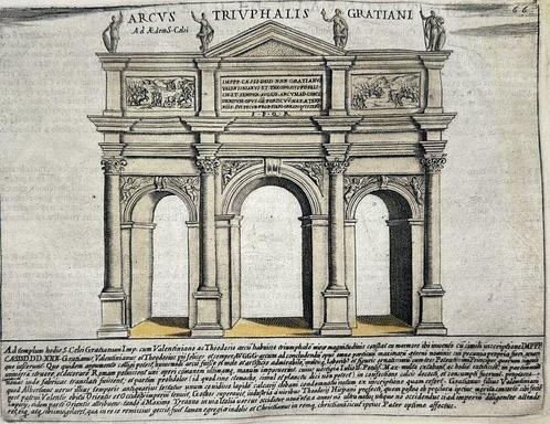 Giacomo Lauro (1561–1645) - Hand-coloured Engraving - The, Antiek en Kunst, Antiek | Overige Antiek