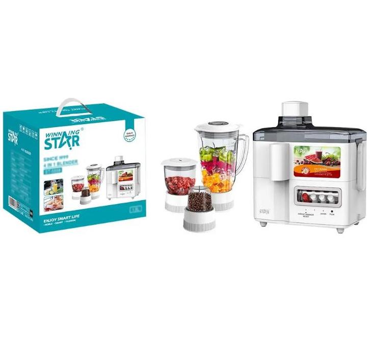 Winning Star 4-in-1 Mixer – 350w Multifunctionele Oranje, Elektronische apparatuur, Keukenmixers, Ophalen of Verzenden