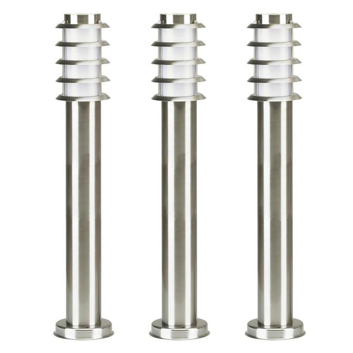 Tuinverlichting Modern Soll 2 RVS Tuinlamp set van 3, Tuin en Terras, Buitenverlichting, Verzenden