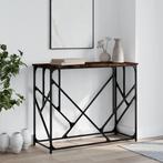 vidaXL Wandtafel 100x40x80 cm bewerkt hout gerookt, Huis en Inrichting, Tafels | Bijzettafels, Verzenden, Nieuw