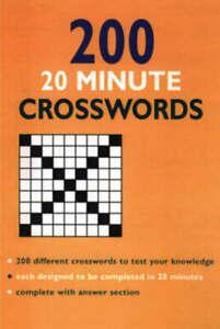 200 20-minute Crosswords (Paperback) softback), Livres, Livres Autre, Envoi