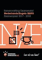 ExamenOverzicht - Samenvatting Nederlands en Engels HAVO, Livres, Livres scolaires, ExamenOverzicht, geen, Verzenden
