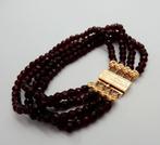 Armband - 14 karaat Geel goud Granaat, Nieuw