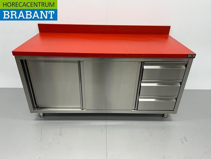 HCB Acier inoxydable Polyéthylène PE Armoire Table à, Articles professionnels, Horeca | Autre, Envoi