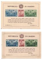 Saint-Marin 1937/1961 - Ensemble de feuilles de la période,, Postzegels en Munten, Gestempeld