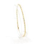Gouden marine schakel armband | 20,5 cm (witgoud), Ophalen of Verzenden, Gebruikt, Overige kleuren, Goud