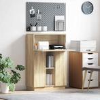 vidaXL Bureau Sonoma eiken 71,5 x 31,5 x 106,5 cm Bewerkt, Huis en Inrichting, Verzenden, Nieuw