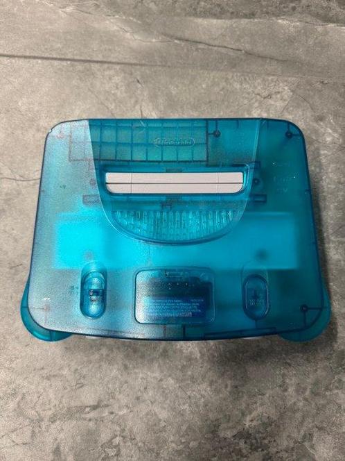 Nintendo - N64 - Nintendo 64 - Clear Blue - Spelcomputer, Games en Spelcomputers, Spelcomputers | Overige Accessoires