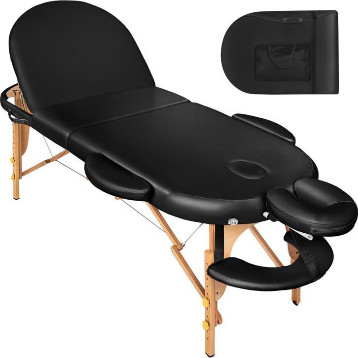 tectake Massagetafel Sawsan 3 zones ovaal met 5cm matras en, Sport en Fitness, Massageproducten, Verzenden