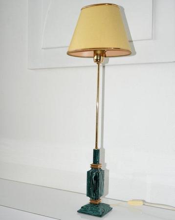 Herda Verlichting - Lampe de table - Décoration en malachite