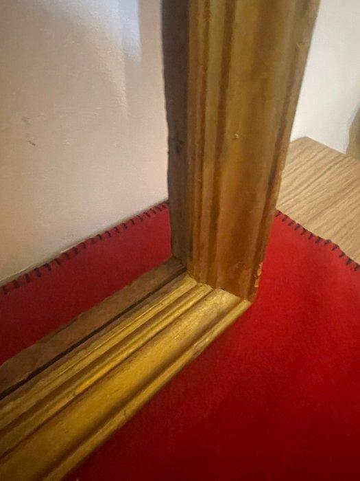 Lijst - Enorme vergulde afbeelding in guazzo-techniek -, Antiquités & Art, Antiquités | Autres Antiquités