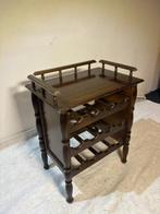 Wijnrek - Authentiek Houte Wijnrek uit de Mid-Century Modern, Antiek en Kunst