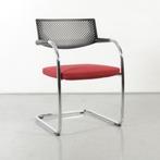 Vitra Visavis design vergaderstoel, rood, sledeframe, Huis en Inrichting, Ophalen of Verzenden, Gebruikt