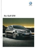 2011 VOLKSWAGEN GOLF GTD BROCHURE DUITS, Livres, Autos | Brochures & Magazines