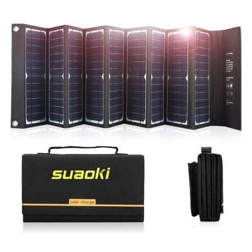 Solar Oplader met 9 Zonnepanelen 60W voor Laptops -2, Telecommunicatie, Mobiele telefoons | Batterijen en Accu's, Nieuw, Verzenden