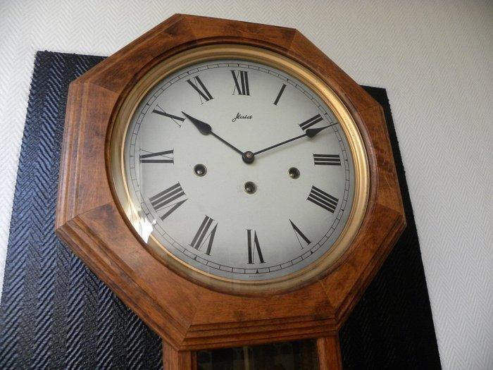 Slingerklok - Hout, Glas, Koper - Late 20th century -, Antiek en Kunst, Antiek | Klokken