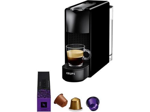 Krups -  Nespresso Essenza Mini  (xn110810) - Zwart, Elektronische apparatuur, Koffiezetapparaten, Koffiepads en cups, Nieuw, Afneembaar waterreservoir