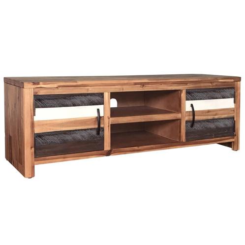 vidaXL Meuble TV bois massif dacacia 120 x 35 x 40 cm, Maison & Meubles, Armoires | Mobilier de télévision, Neuf, Envoi