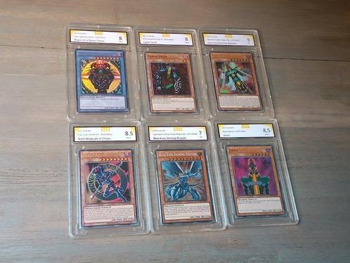Konami - 6 Card - 6 Mixed Graded Graded cards! (Yugioh), Verzamelen, Overige Verzamelen