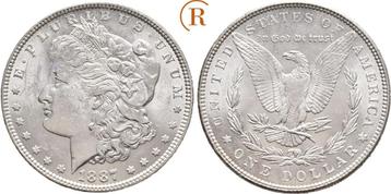 Dollar 1887 Usa: (MuntenenBankbiljetten-Wereldmunten) beschikbaar voor biedingen