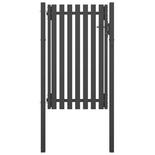 vidaXL Poort 1x2 m staal antraciet, Tuin en Terras, Tuinpoorten, Nieuw, Verzenden