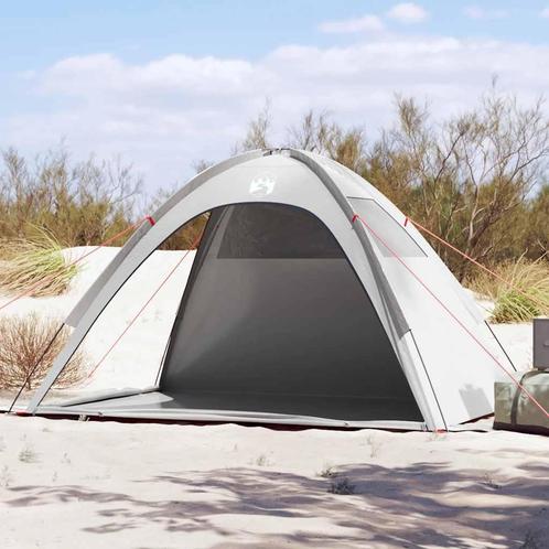 vidaXL Strandtent waterdicht grijs, Caravans en Kamperen, Tenten, Nieuw, Verzenden