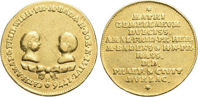 Goud-dukat 1776 Baden-durlach Karl Friedrich 1738-1806, Postzegels en Munten, Munten en Bankbiljetten | Toebehoren, Verzenden