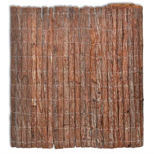 vidaXL Scherm 400x100 cm schors, Tuin en Terras, Tuinhekken en Hekwerk, Nieuw, Verzenden