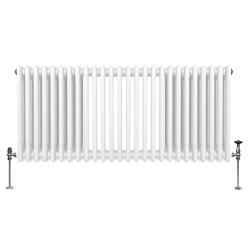 Traditionele 3 Kolom Radiator - 600 x 1192mm - Wit, Bricolage & Construction, Chauffage & Radiateurs, Envoi