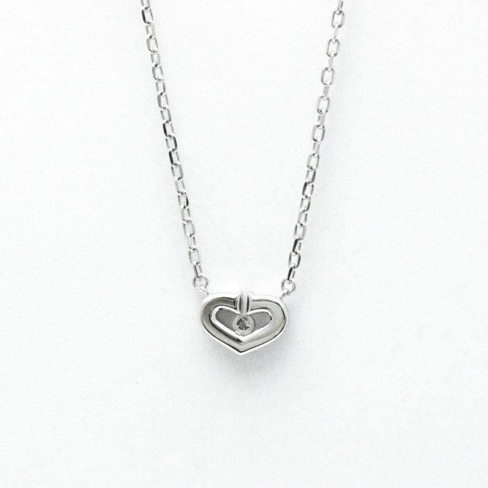Cartier - Ketting met hanger - 18 karaat Witgoud, Handtassen en Accessoires, Antieke sieraden