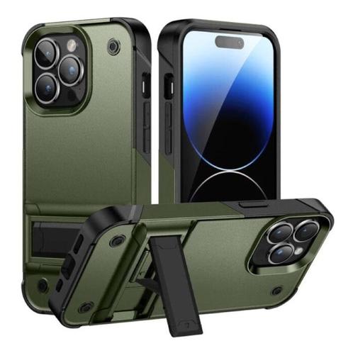 iPhone 11 Pro Max Armor Hoesje met Kickstand - Shockproof, Télécoms, Téléphonie mobile | Housses, Coques & Façades | Apple iPhone