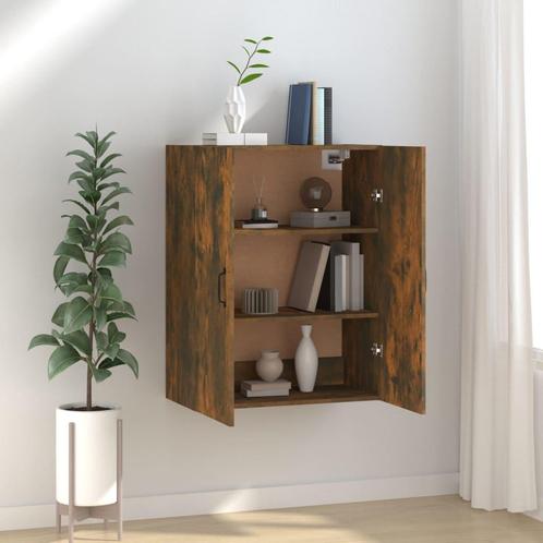 vidaXL Hangkast 69,5x34x90 cm bewerkt hout gerookt, Huis en Inrichting, Kasten | Overige, Nieuw, Verzenden