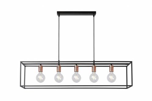 Hanglamp Lucide ARTHUR -  - E27 - Zwart -, Huis en Inrichting, Lampen | Hanglampen, Nieuw, Verzenden