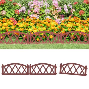 vidaXL Gazonranden 17 st 10 m polypropeen rood, Tuin en Terras, Verzenden, Nieuw