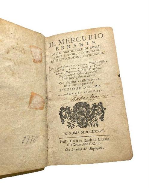 Pietro Rossini - Il Mercurio Errante delle Grandezze di Roma, Antiek en Kunst, Antiek | Boeken en Manuscripten