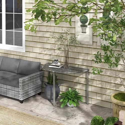 Tuintafel - Stijlvol - Robuust - Grijs, Tuin en Terras, Tuinsets en Loungesets, Nieuw, Ophalen of Verzenden