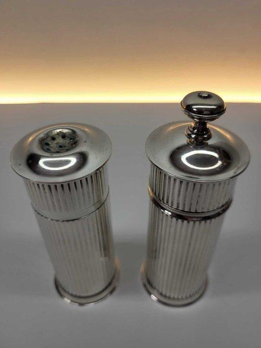 Christofle - Zout- en pepervaatjes (2) - Gallia - Verzilverd, Antiek en Kunst, Antiek | Meubels | Tafels