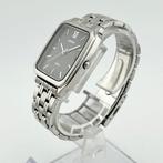 Seiko - Seiko Spirit Quartz Rectangular Black Dial Stainless, Handtassen en Accessoires, Horloges | Antiek