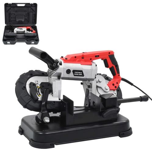 vidaXL Lintzaagmachine met basis en draagkoffer staal, Doe-het-zelf en Bouw, Gereedschap | Handgereedschap, Nieuw, Verzenden