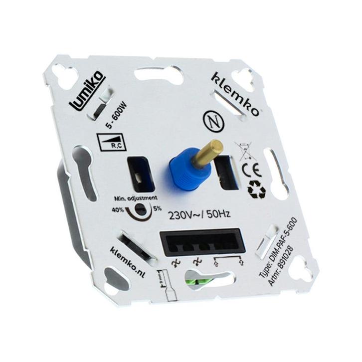 Klemko Lumiko Dimmer - 891028, Doe-het-zelf en Bouw, Bouwverlichting, Verzenden