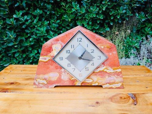 Horloge Art Déco en marbre -  Art déco Marbre - 1920-1930, Antiek en Kunst, Kunst | Designobjecten
