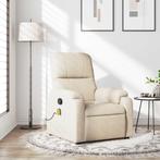 vidaXL Massagestoel microvezelstof beige, Verzenden, Nieuw