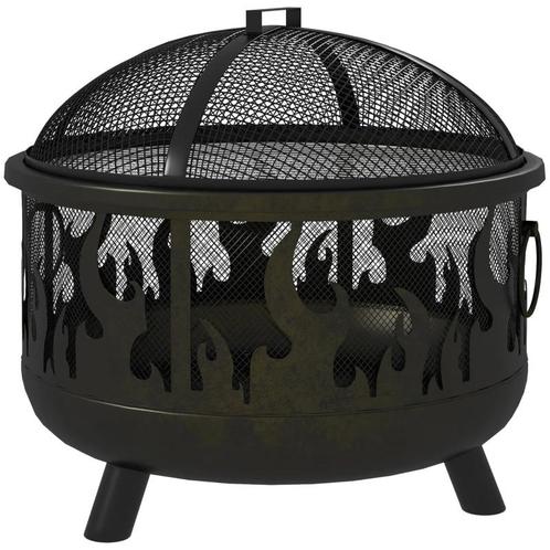 TRUUSK Vuurschaal Vuurkorf - Inclusief Vonkenbeschermer - 1, Tuin en Terras, Vuurschalen, Verzenden