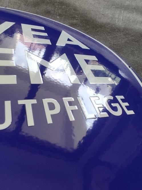 NIVEA, enamel sign, NIVEA Creme Emailschild, Emaille -, Antiek en Kunst, Antiek | Wandborden en Tegels