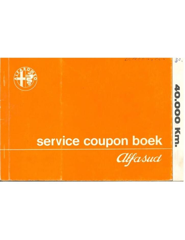 1977 ALFA ROMEO ALFASUD ONDERHOUDSBOEKJE NEDERLANDS, Autos : Divers, Modes d'emploi & Notices d'utilisation, Enlèvement ou Envoi